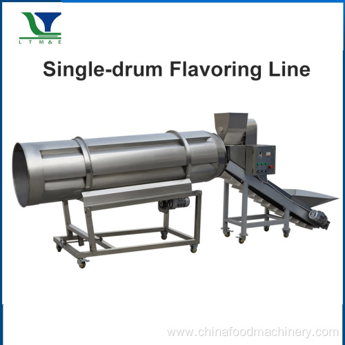 stainless steel snacks seasoning coating machine